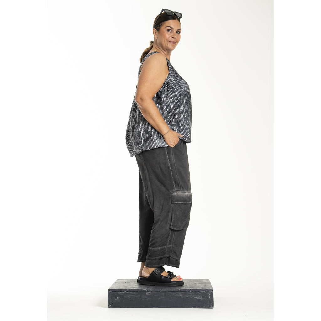 Gozzip Woman GLorena Top Top Black/White