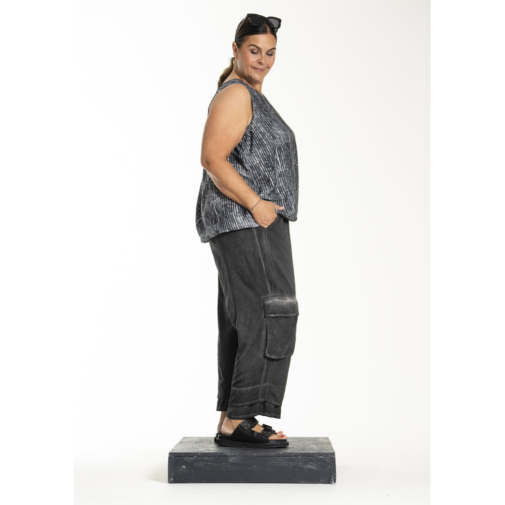 Gozzip Woman GLorena Top Top Black/White