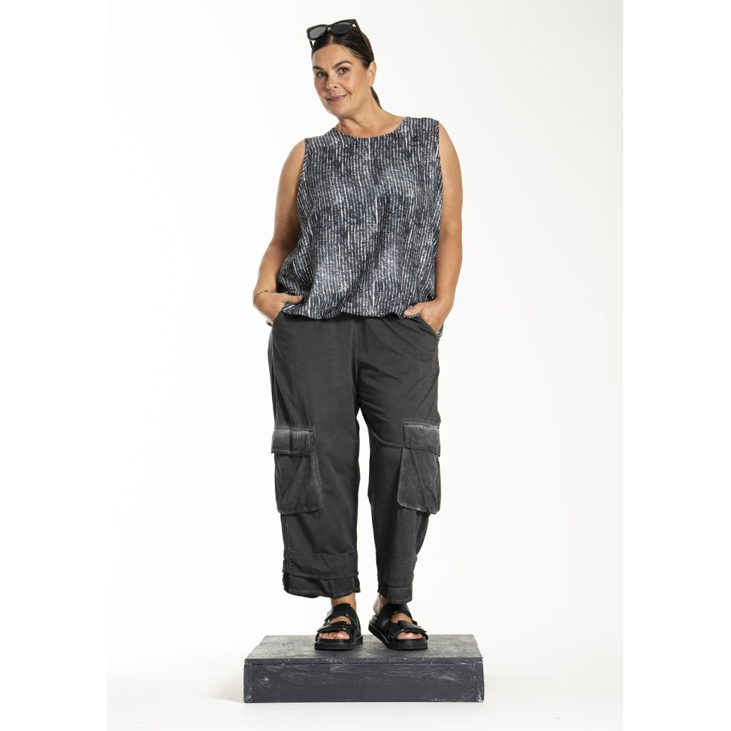 Gozzip Woman GLorena Top Top Black/White