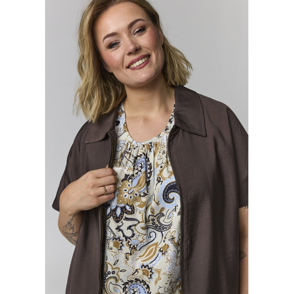 Gozzip Woman GLumi jacket vest Jacket vest Brown
