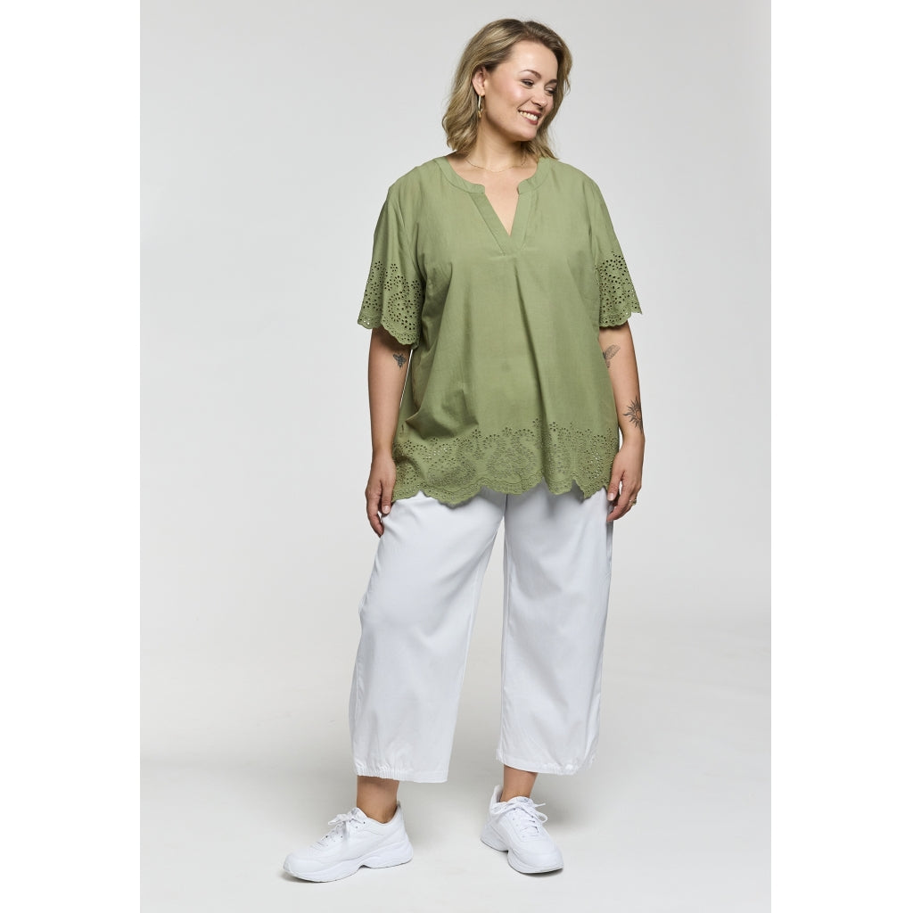 Gozzip Woman GLuna Blouse Blouse Sage Green