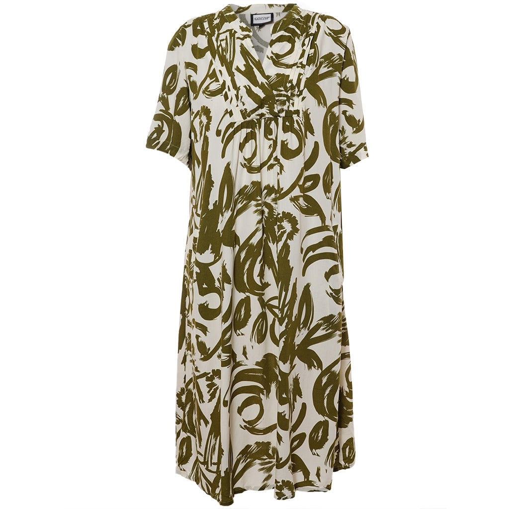 Gozzip Woman GMajken Dress Dress Offwhite-olive