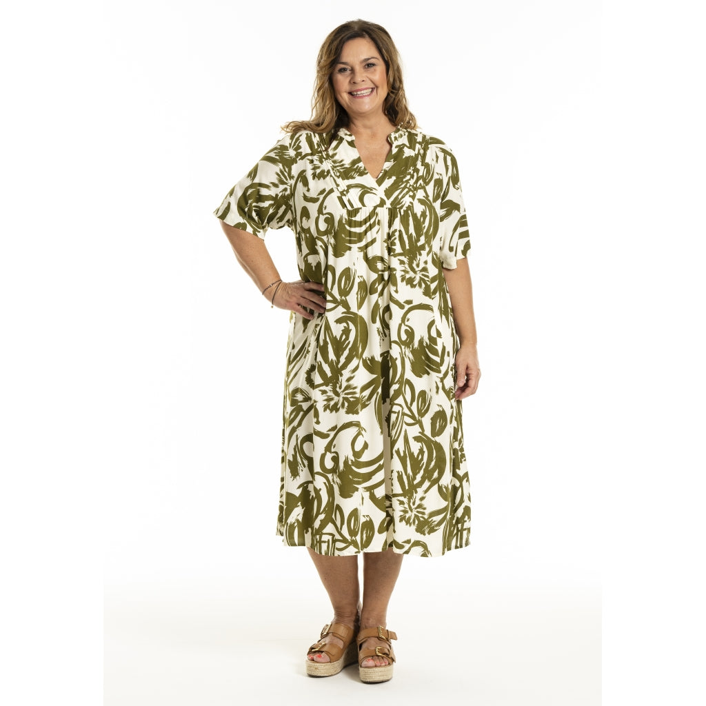 Gozzip Woman GMajken Dress Dress Offwhite-olive