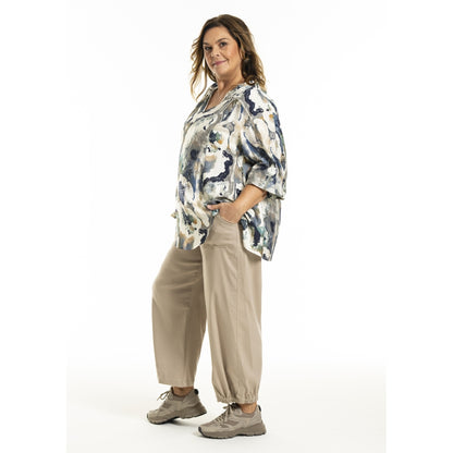 Gozzip Woman GMalina Blouse Blouse Green Print