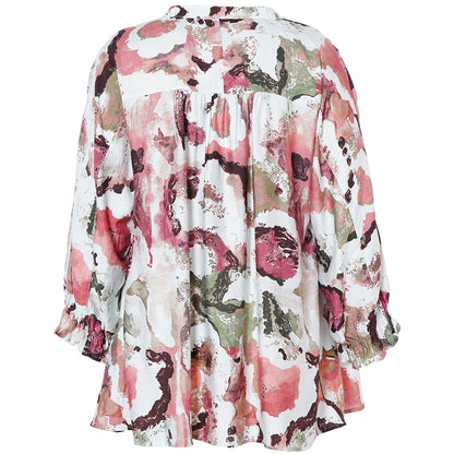 Gozzip Woman GMalina Blouse Blouse Rose Print
