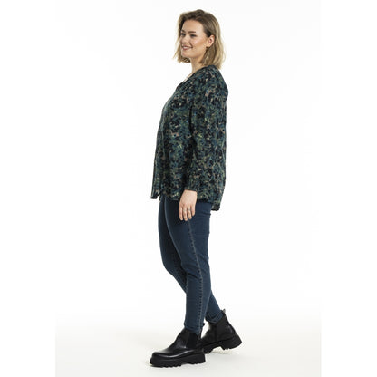 Gozzip Woman GMalina Blouse Blouse Green Print