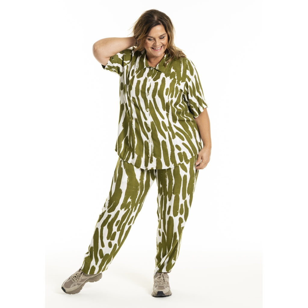 Gozzip Woman GMarlene Blouse Blouse Olive Print