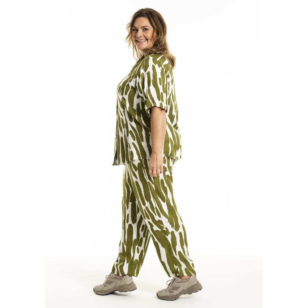 Gozzip Woman GMarlene Blouse Blouse Olive Print