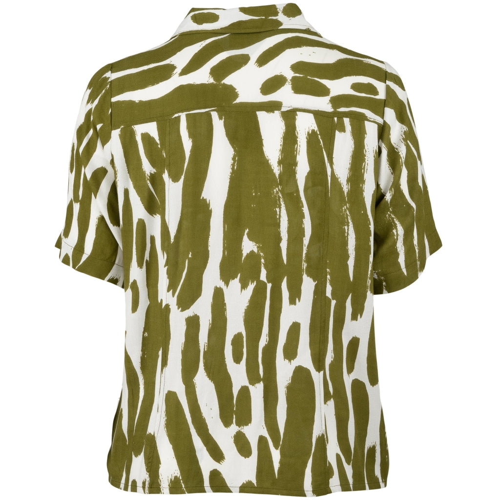 Gozzip Woman GMarlene Blouse Blouse Olive Print