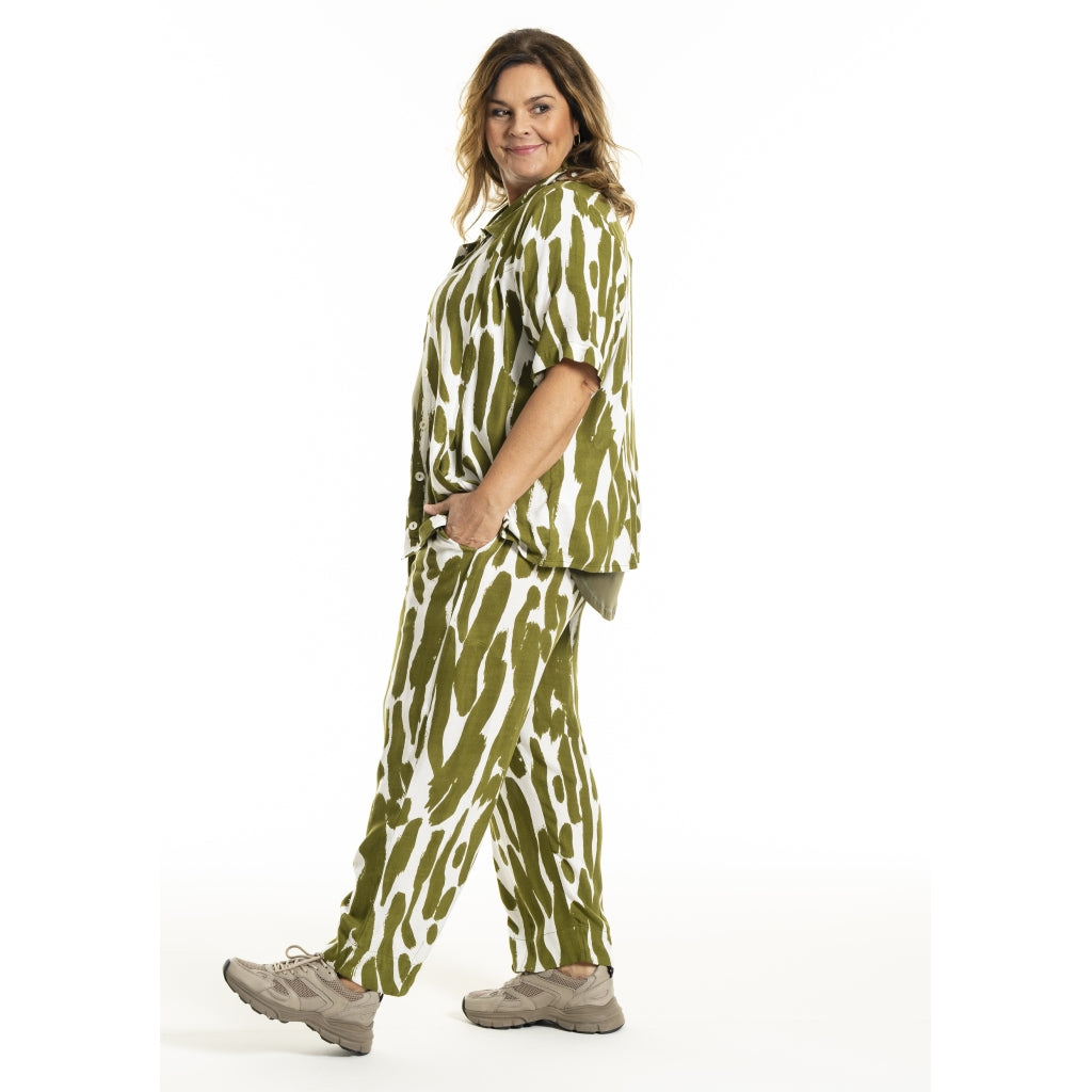 Gozzip Woman GMarlene Blouse Blouse Olive Print