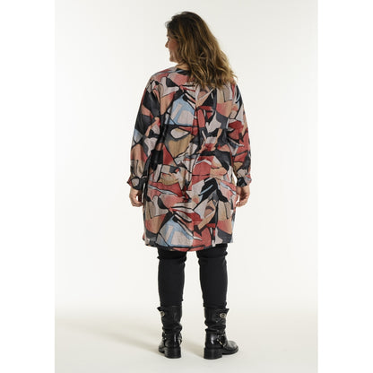 Gozzip Woman GMeta Tunic Tunic Grey-Pumpkin print