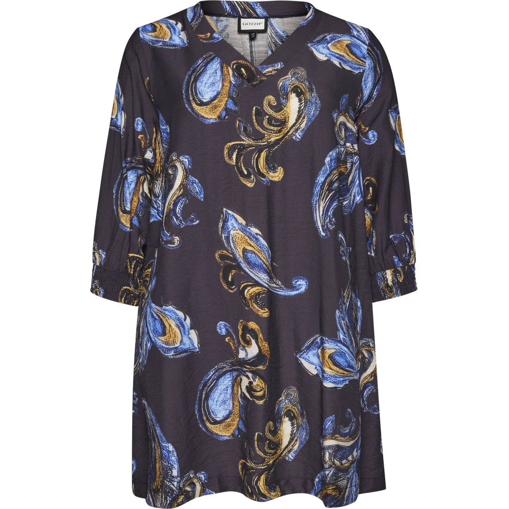 Gozzip Woman GMeta Tunic Tunic Blue print