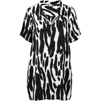 Gozzip Woman GMette Tunic Tunic Off-White Print