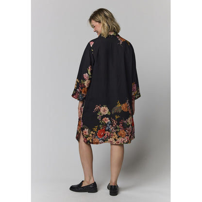 Gozzip Woman GMichelle Tunic Tunic Black with rose fall board