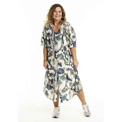 Gozzip Woman GMille Dress Dress Green Print