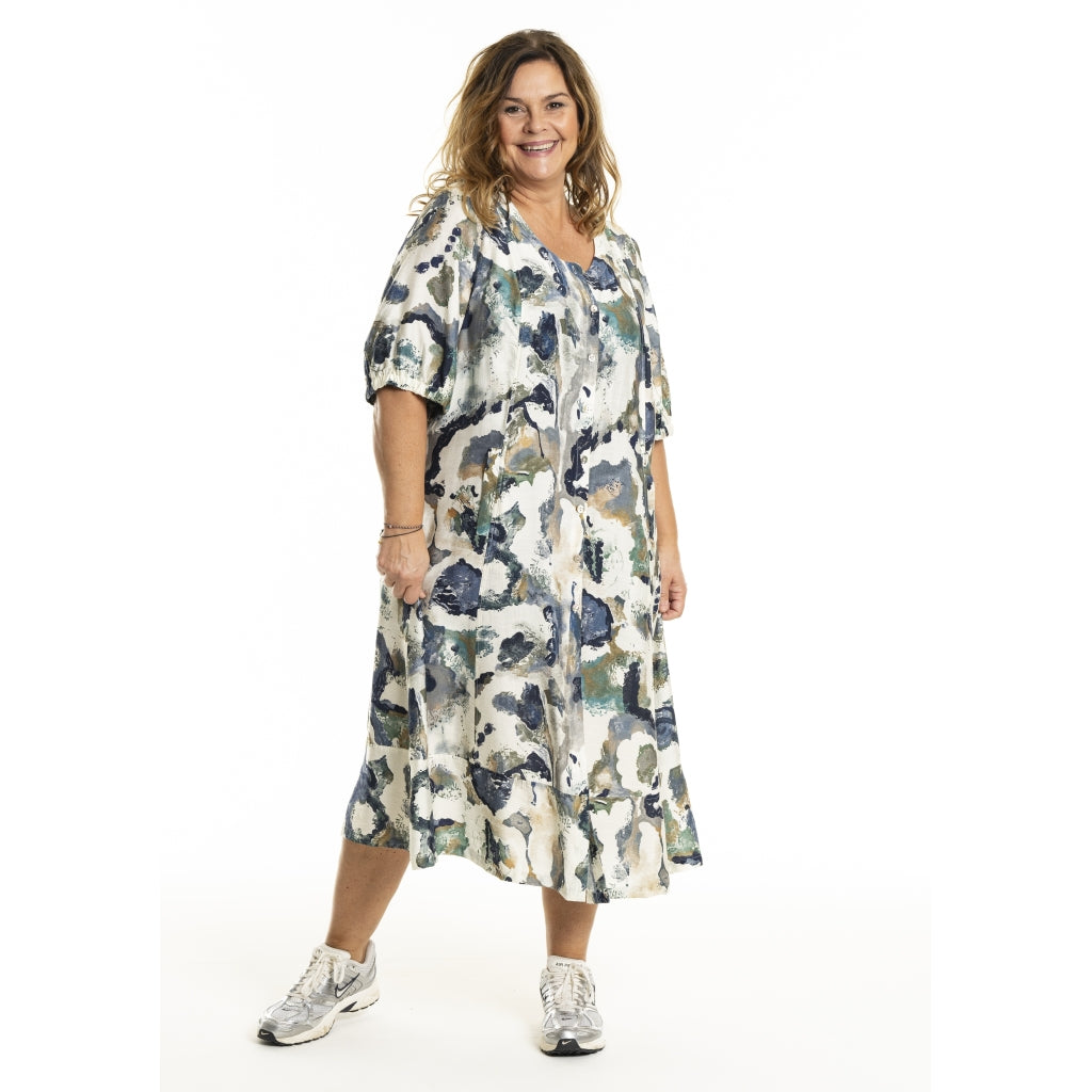 Gozzip Woman GMille Dress Dress Green Print