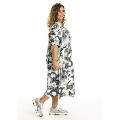 Gozzip Woman GMille Dress Dress Green Print