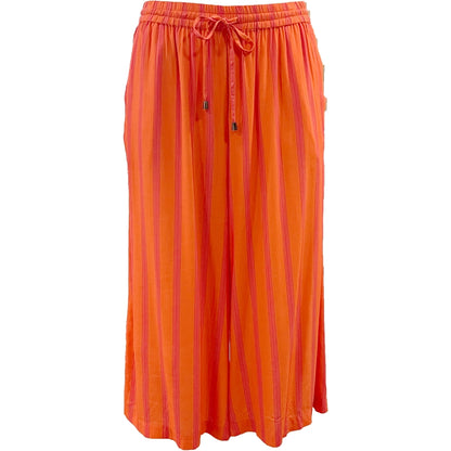 Gozzip Woman GMillie Wide Pants Pants Pink-orange stripe