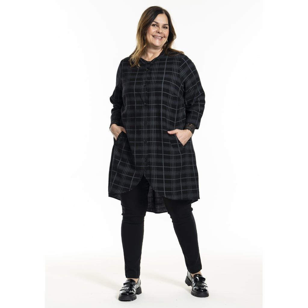 Gozzip Woman GMonna Shirt Tunic Shirt Tunic Black/Grey