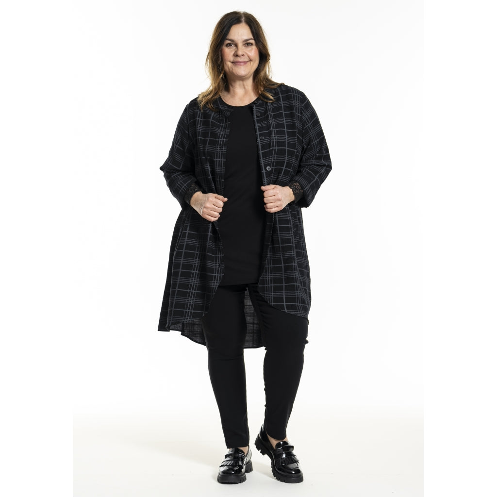 Gozzip Woman GMonna Shirt Tunic Shirt Tunic Black/Grey