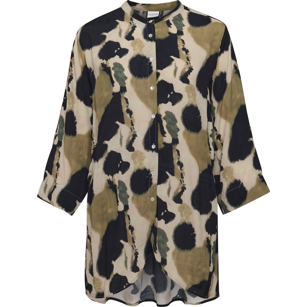 Gozzip Woman GMonna Shirt Tunic Shirt Tunic Beige/Black