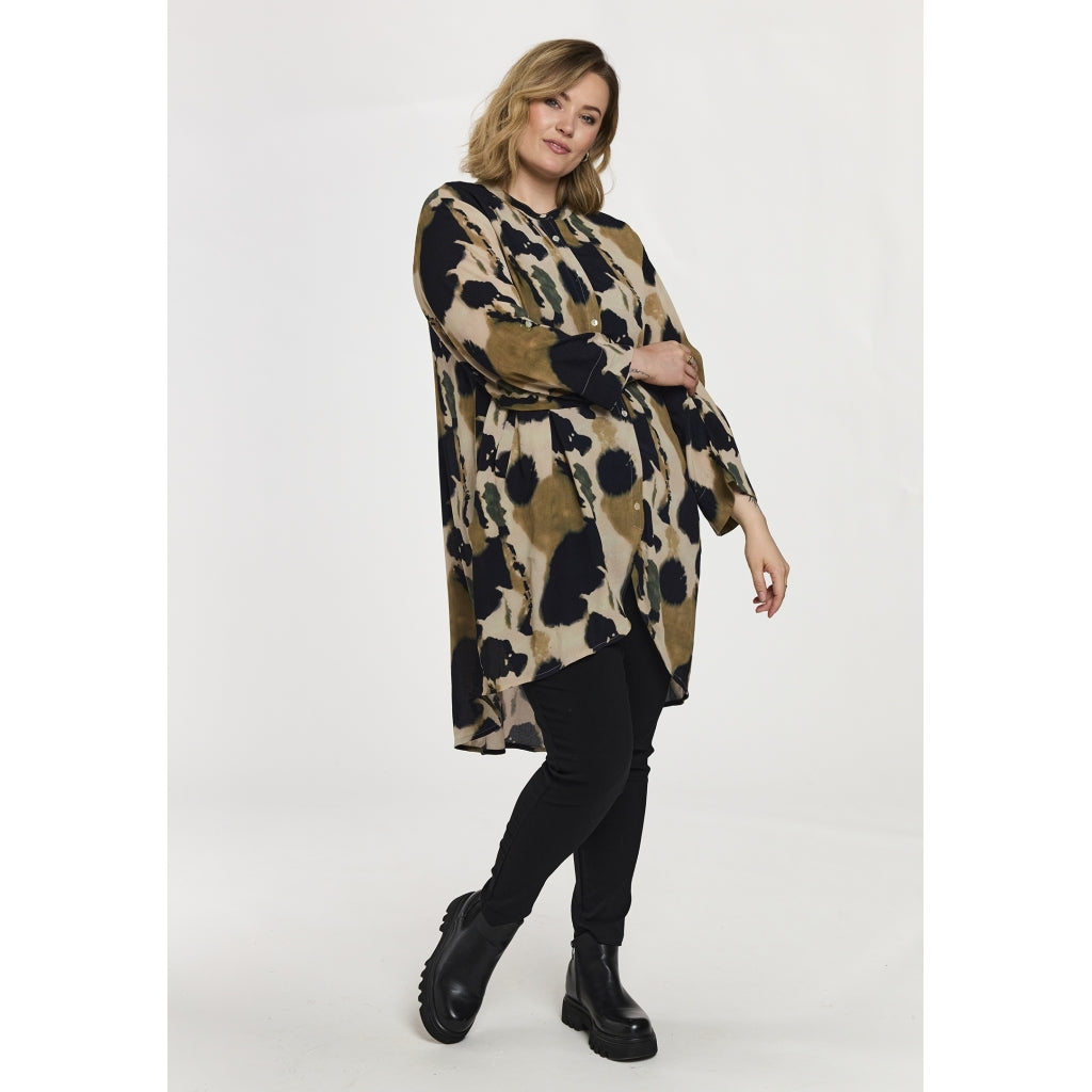 Gozzip Woman GMonna Shirt Tunic Shirt Tunic Beige/Black