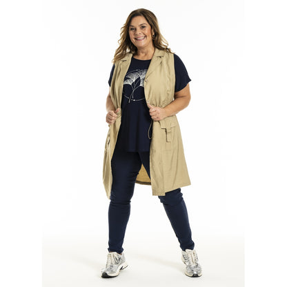 Gozzip Woman GMouna Waistcoat Waistcoat Sand