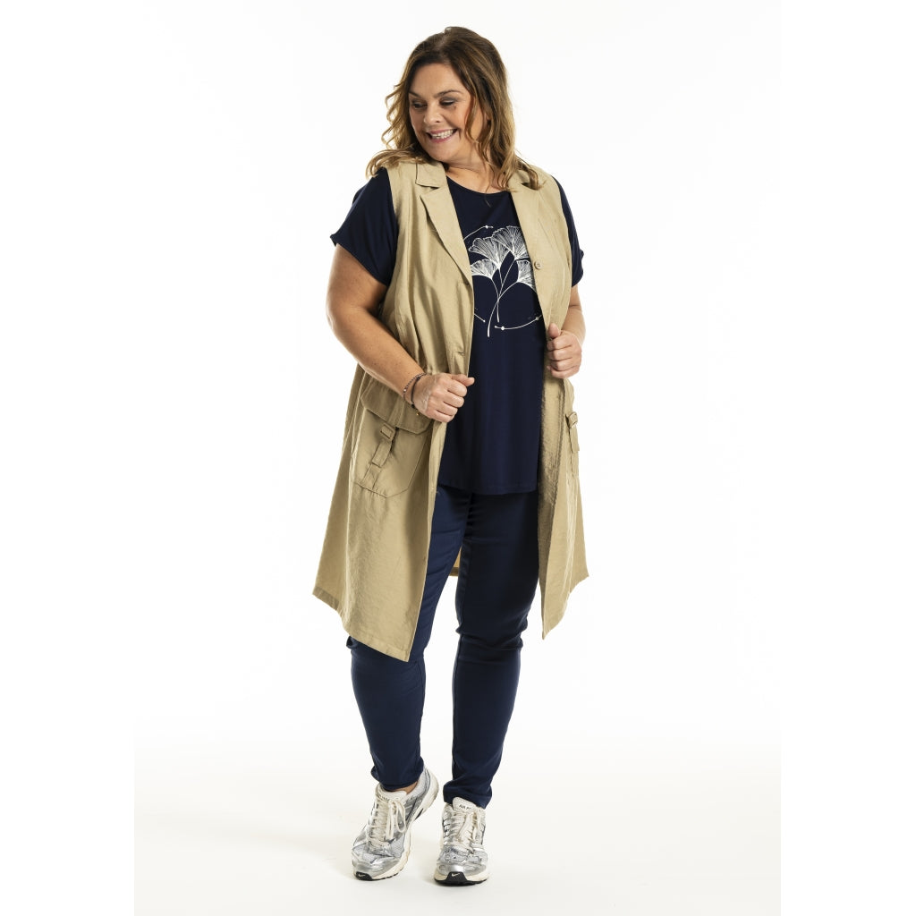 Gozzip Woman GMouna Waistcoat Waistcoat Sand