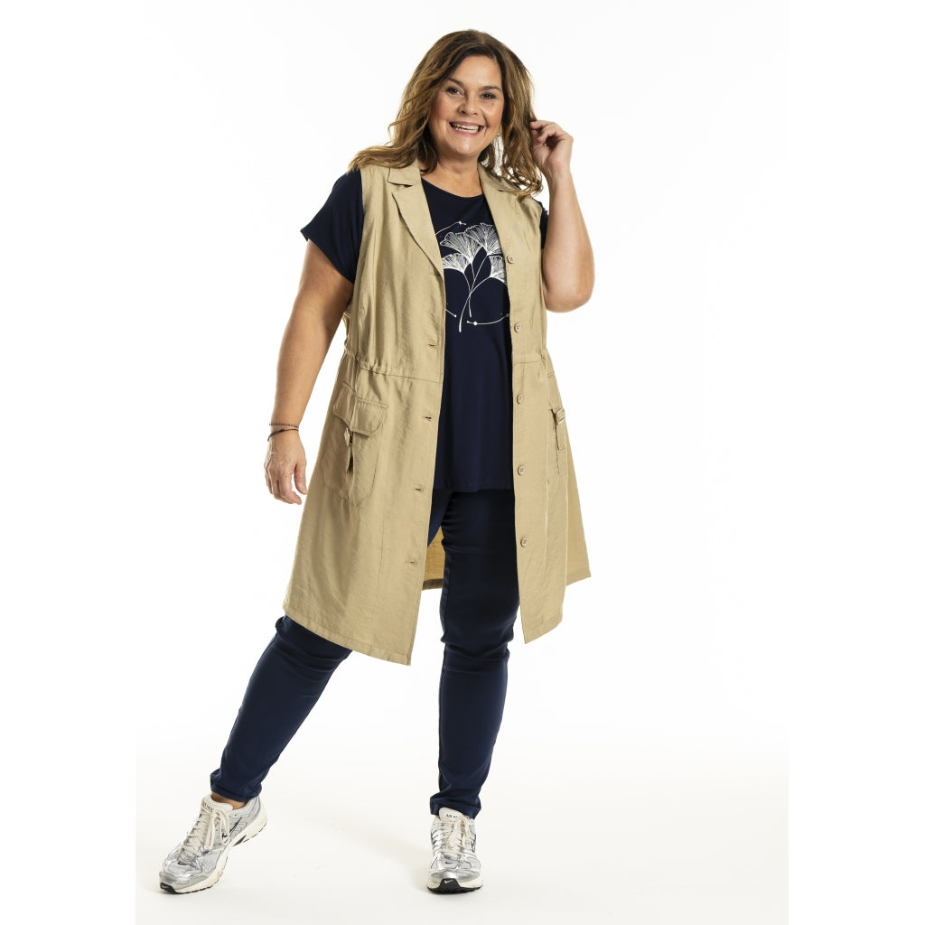 Gozzip Woman GMouna Waistcoat Waistcoat Sand