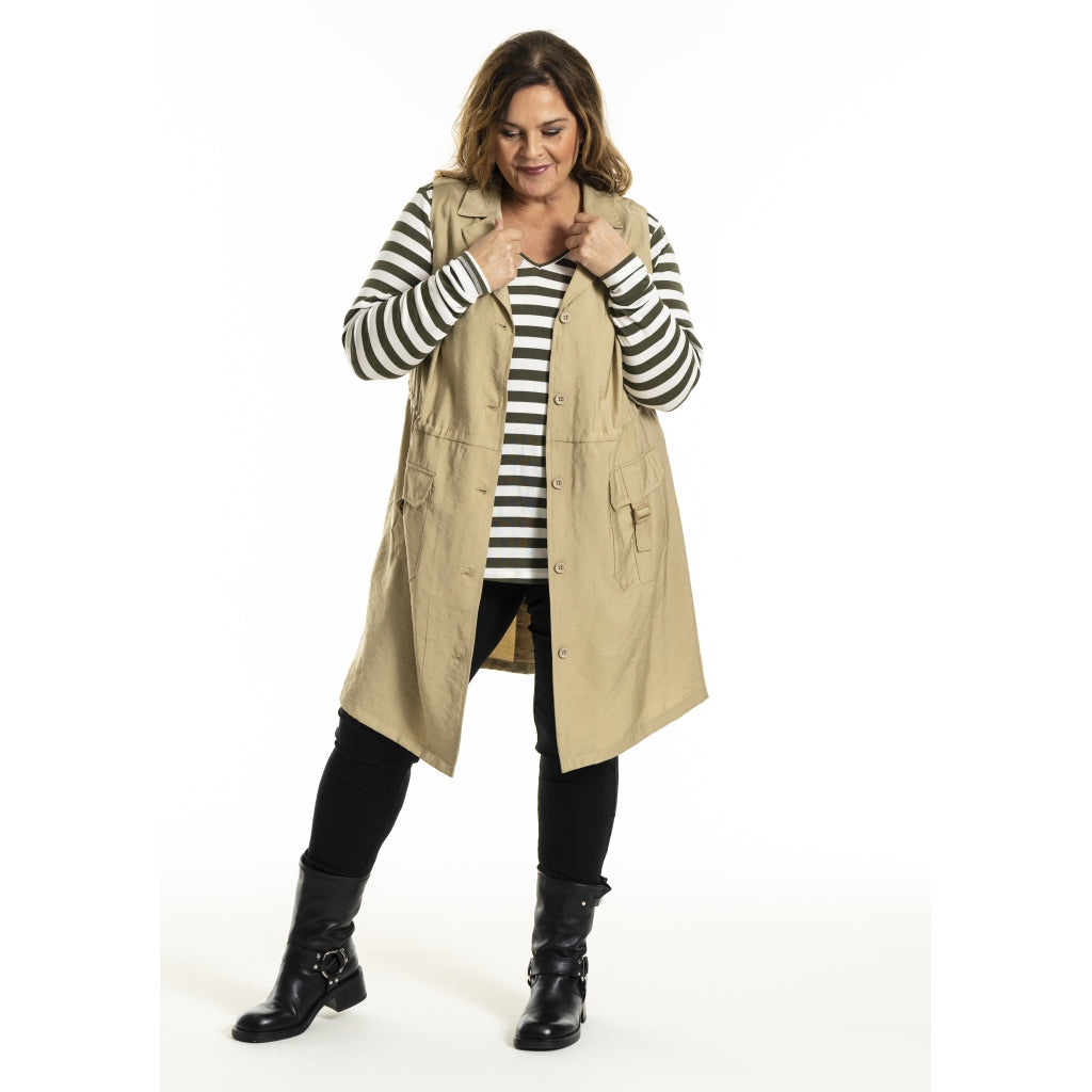 Gozzip Woman GMouna Waistcoat Waistcoat Sand