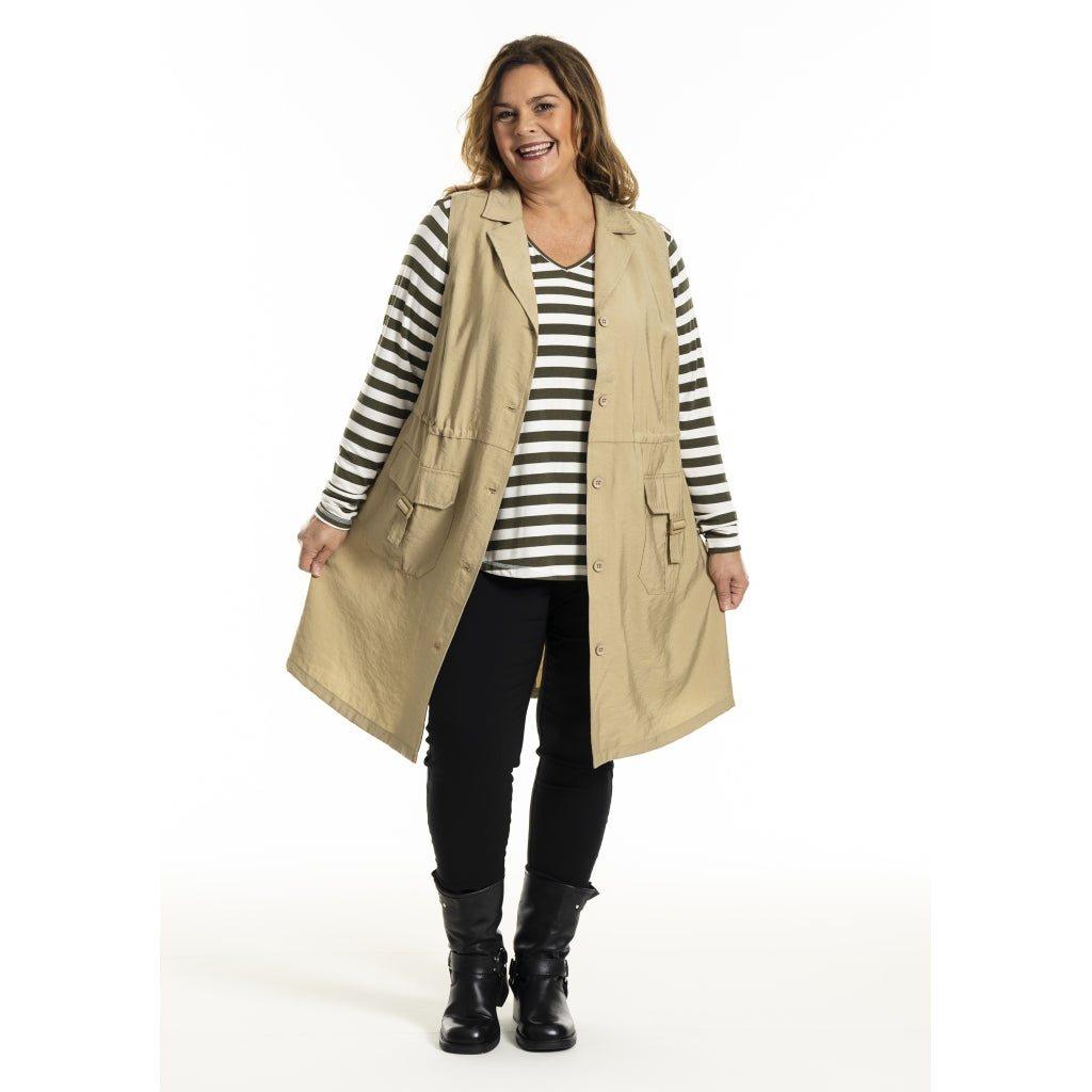 Gozzip Woman GMouna Waistcoat Waistcoat Sand