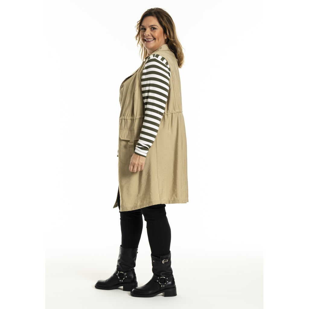 Gozzip Woman GMouna Waistcoat Waistcoat Sand