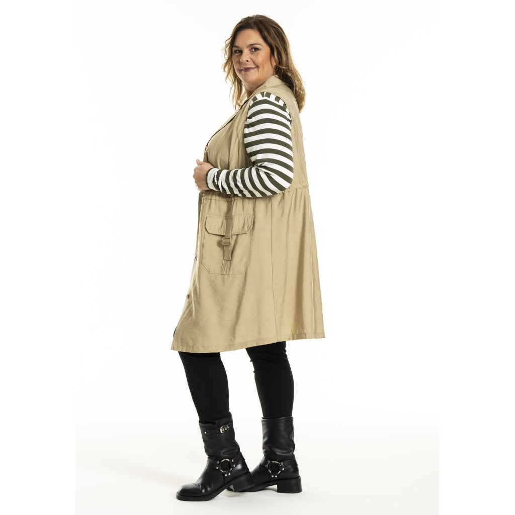 Gozzip Woman GMouna Waistcoat Waistcoat Sand