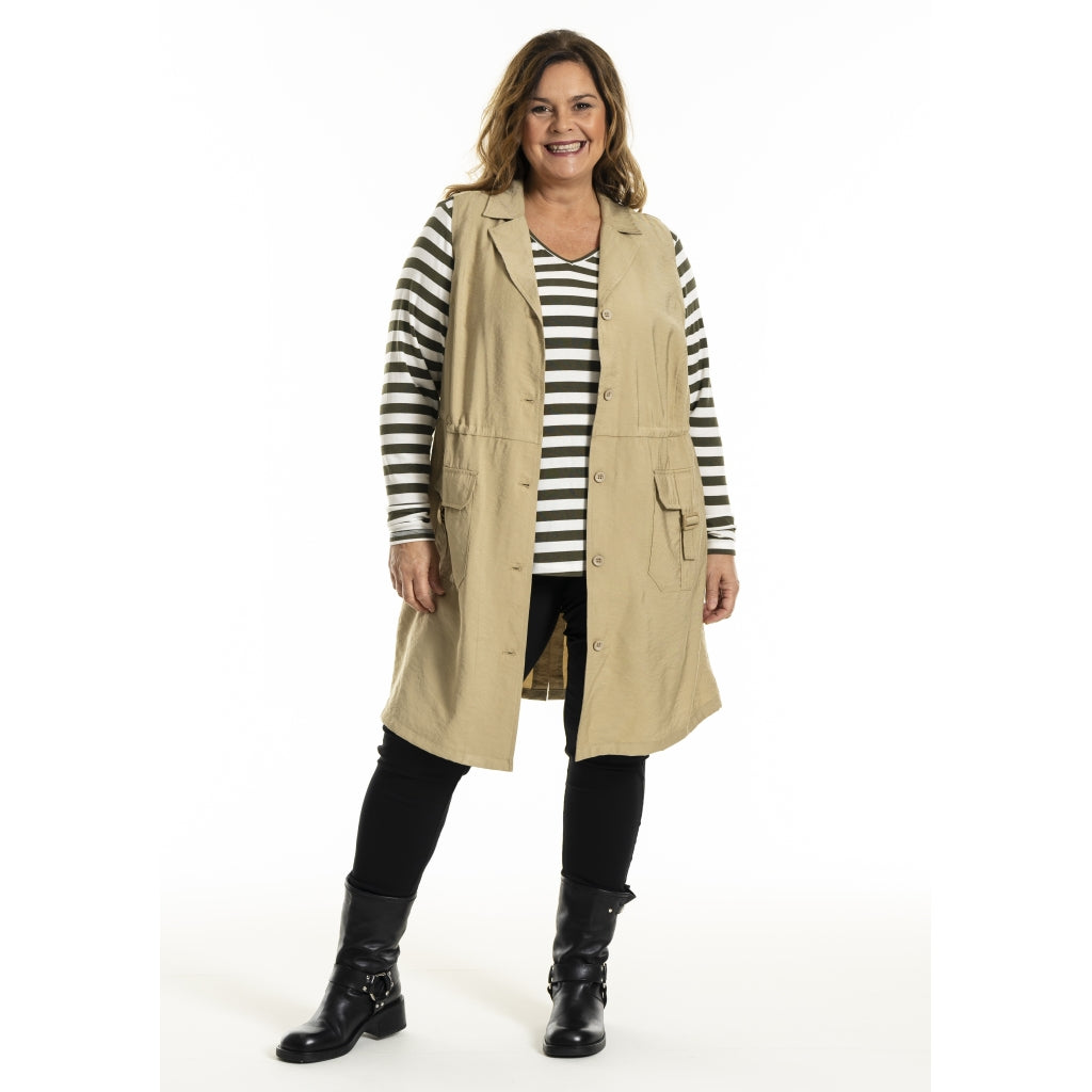 Gozzip Woman GMouna Waistcoat Waistcoat Sand