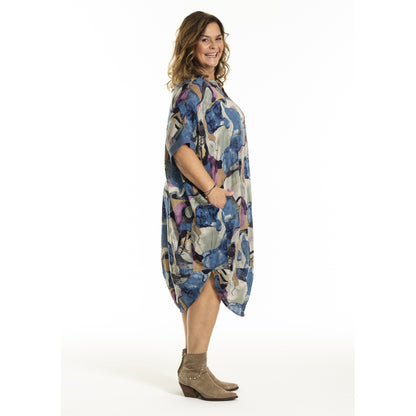 Gozzip Woman GMuna Dress Dress Blue print