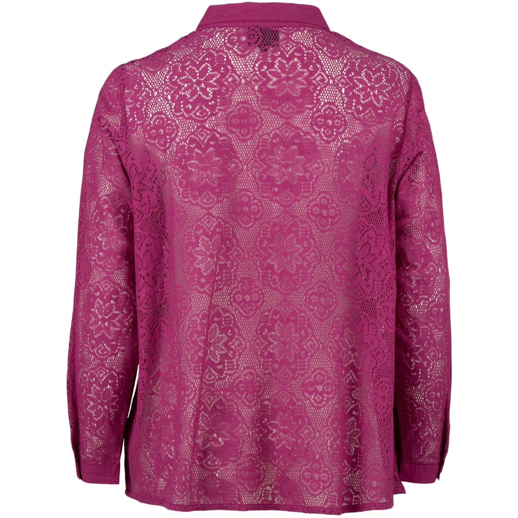 Gozzip Woman GMyra Lace Shirt Shirt Berry
