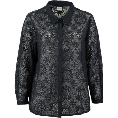 Gozzip Woman GMyra Lace Shirt Shirt Black