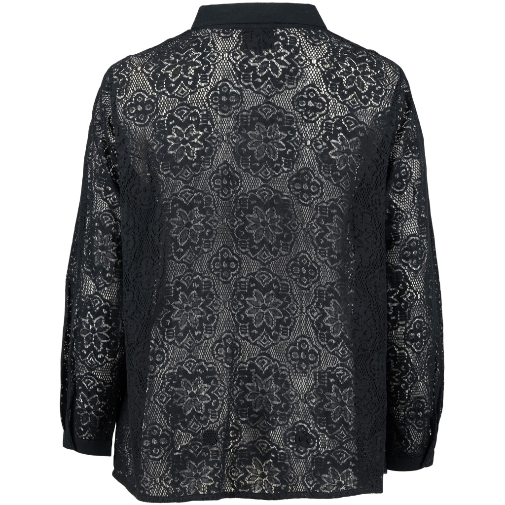 Gozzip Woman GMyra Lace Shirt Shirt Black