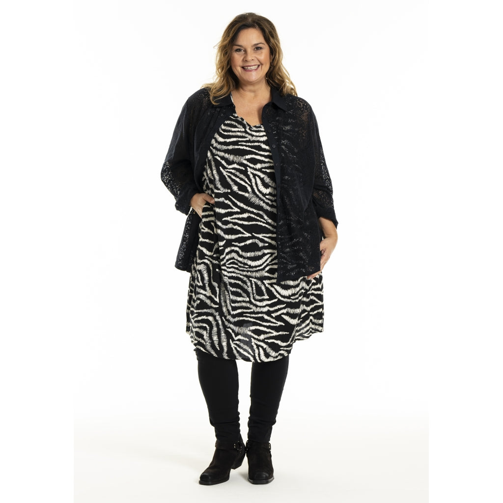 Gozzip Woman GMyra Lace Shirt Shirt Black