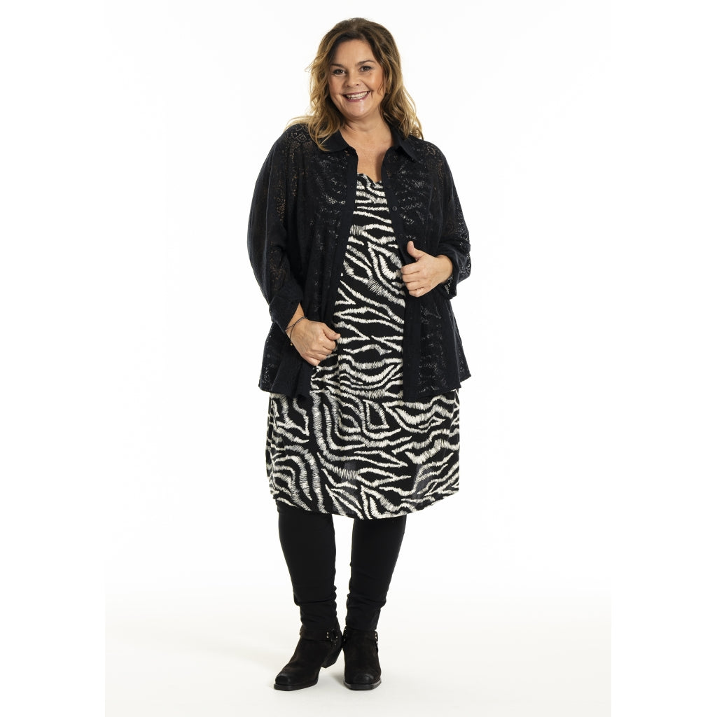 Gozzip Woman GMyra Lace Shirt Shirt Black