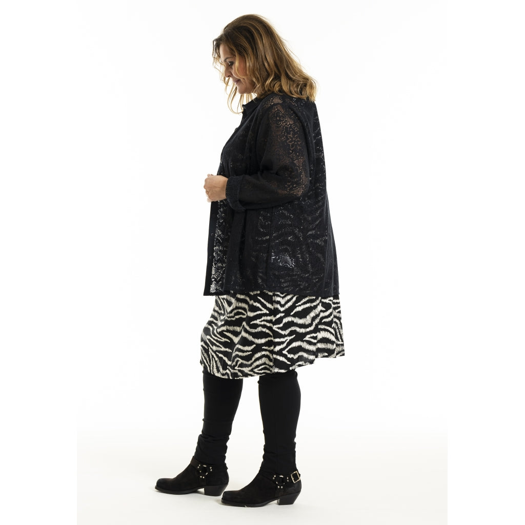 Gozzip Woman GMyra Lace Shirt Shirt Black