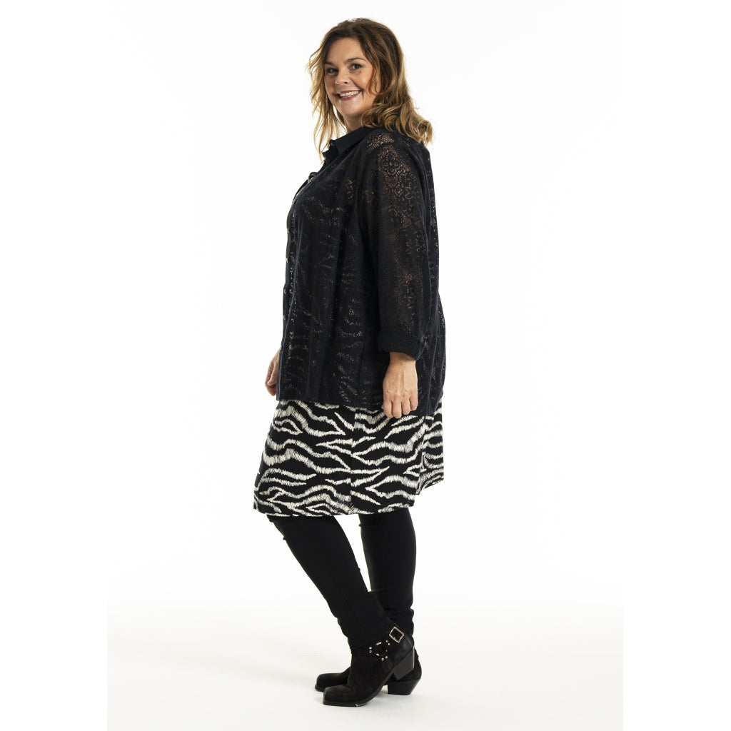 Gozzip Woman GMyra Lace Shirt Shirt Black