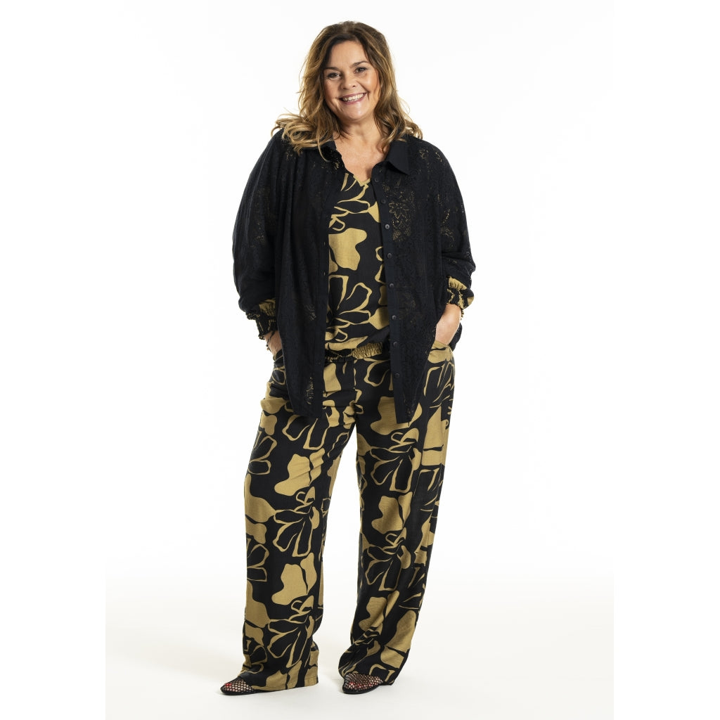 Gozzip Woman GMyra Lace Shirt Shirt Black