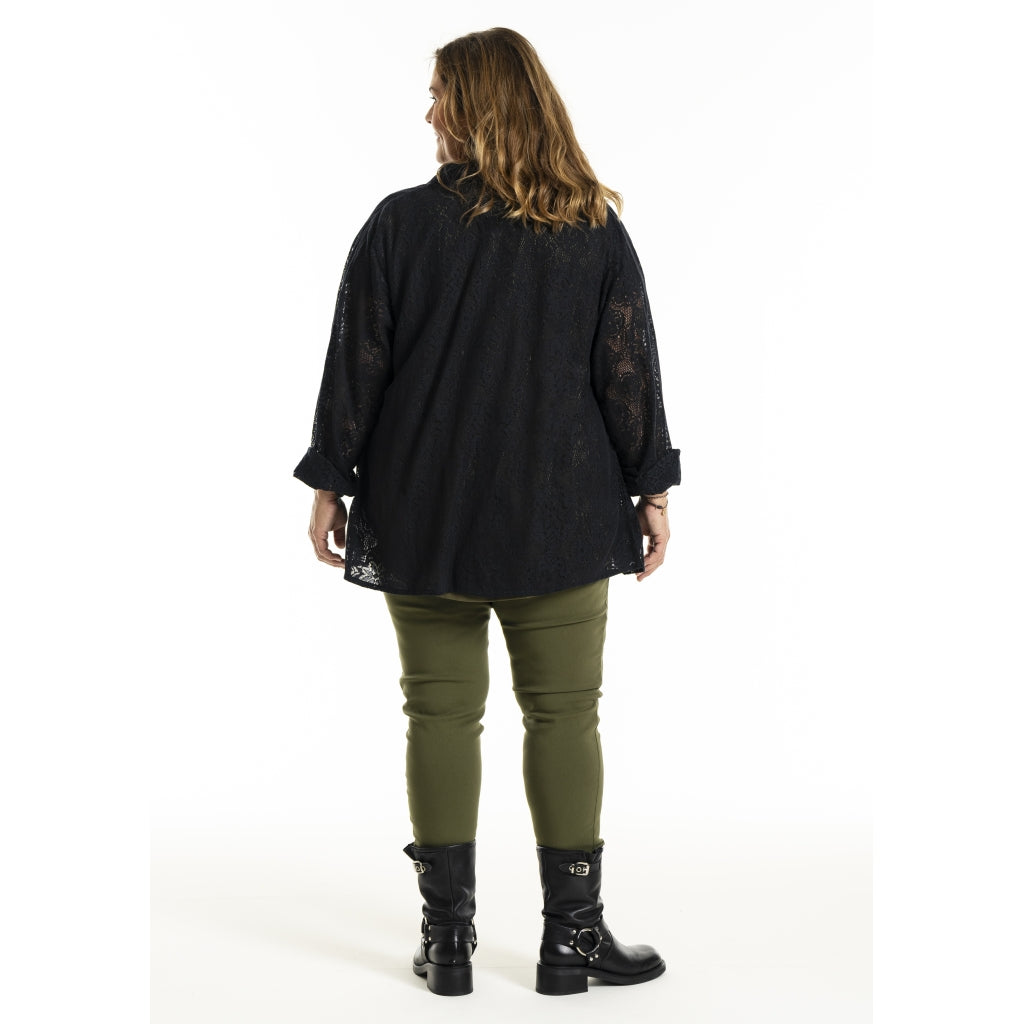 Gozzip Woman GMyra Lace Shirt Shirt Black