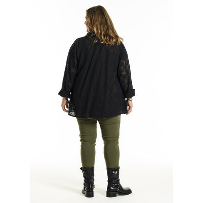 Gozzip Woman GMyra Lace Shirt Shirt Black