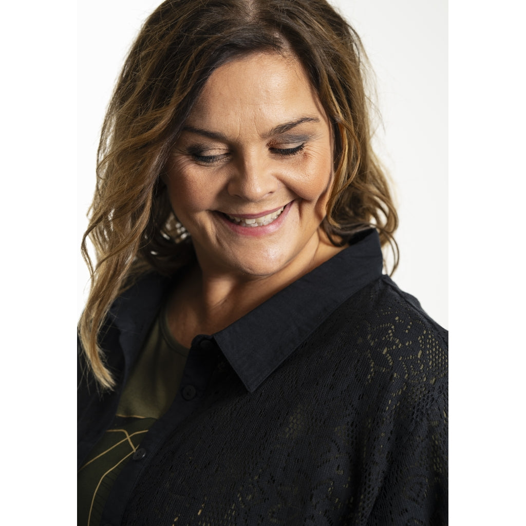 Gozzip Woman GMyra Lace Shirt Shirt Black