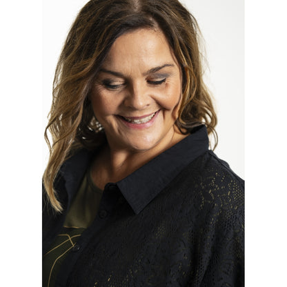 Gozzip Woman GMyra Lace Shirt Shirt Black