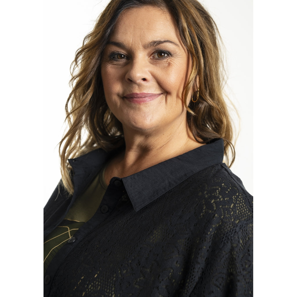 Gozzip Woman GMyra Lace Shirt Shirt Black