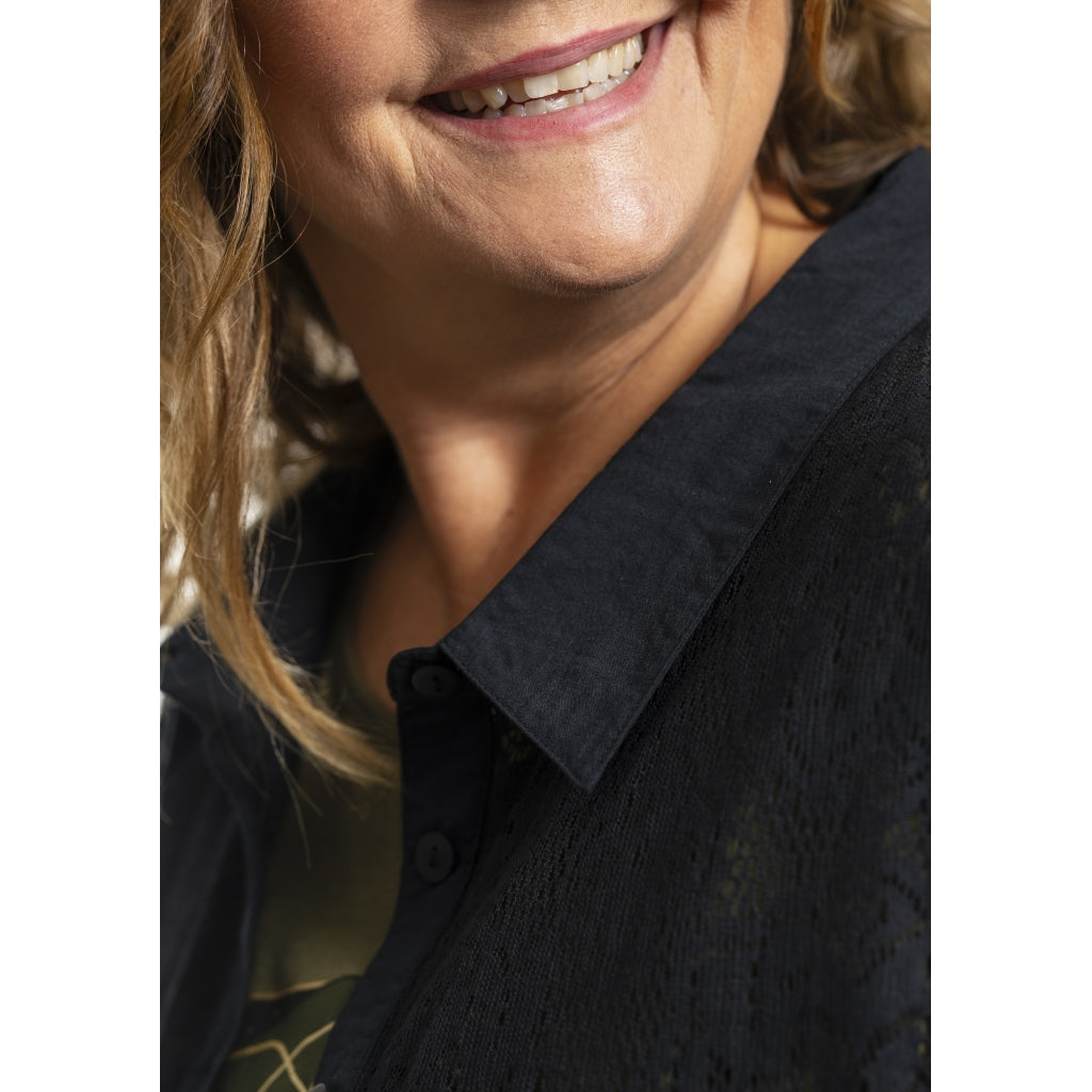 Gozzip Woman GMyra Lace Shirt Shirt Black