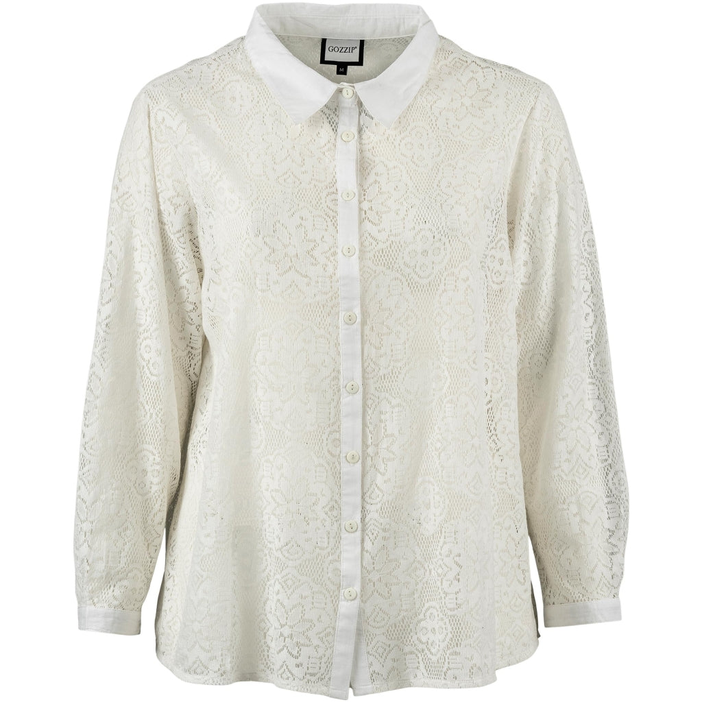 Gozzip Woman GMyra Lace Shirt Shirt White